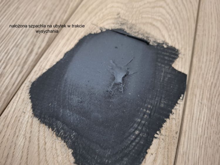 szpachla po nałożeniu