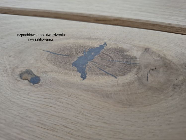 szpachla po wyszlifowaniu nadmiaru