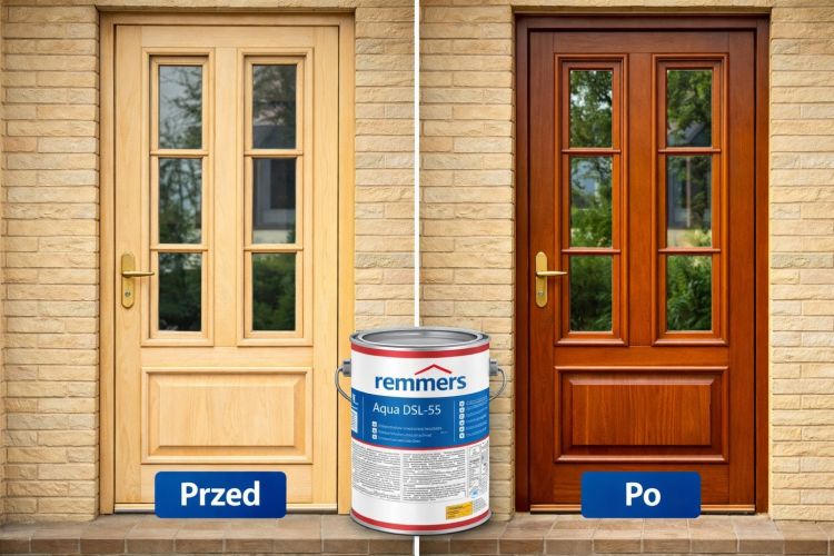 Lazura do drewna Remmers Aqua DSL-55 – do okien i drzwi zewnętrznych