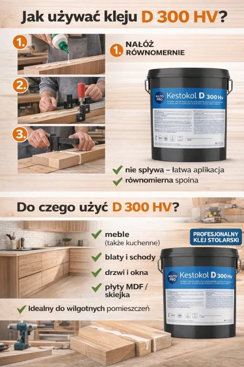 jak uzywać kleju D 300HV