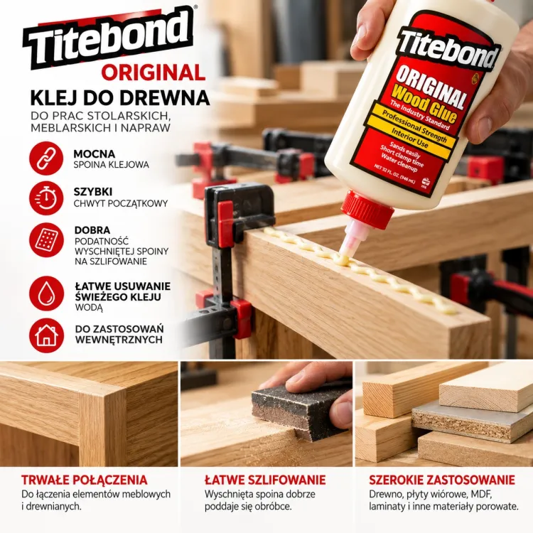 Profesjonalny plakat kleju Titebond w warsztacie stolarskim.jpg