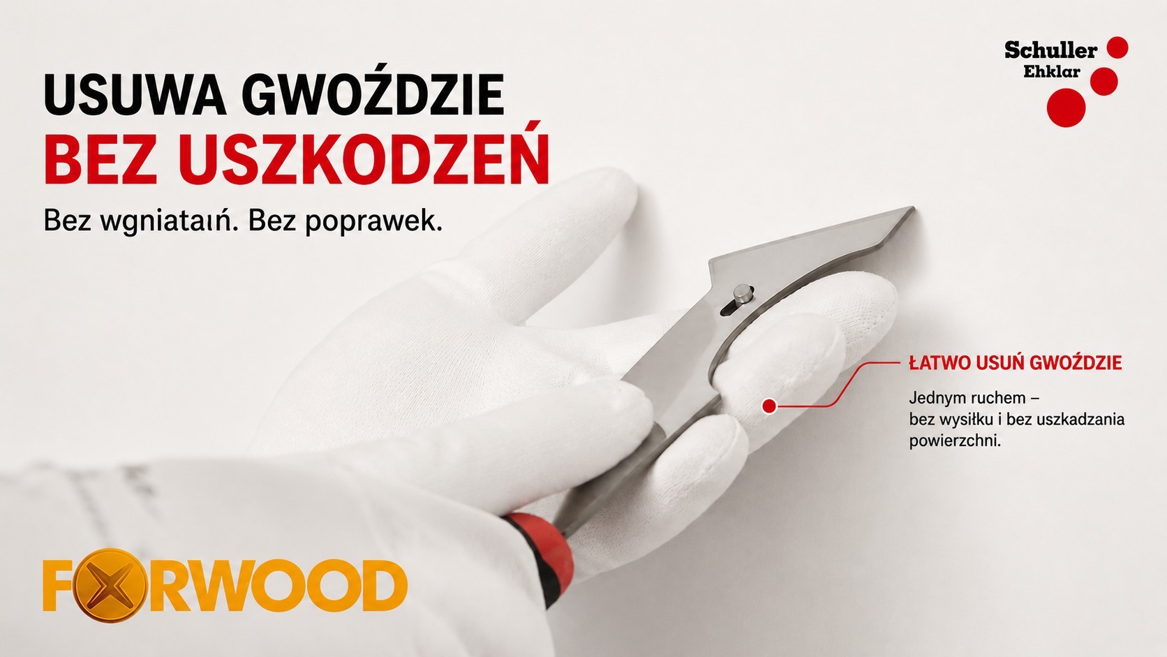 łatwe usuwanie gwożdziu